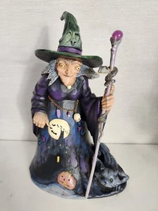Jim Shore Be Very Afraid 4053863 Halloween 2016 Hexenstab Katze 10" Figur - Bild 1 von 10