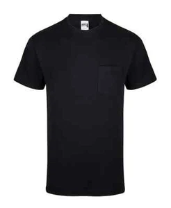 Camiseta Gildan Hammer Negra GD019 Bolsillo Adulto Talla M y L 203gsm - Imagen 1 de 3