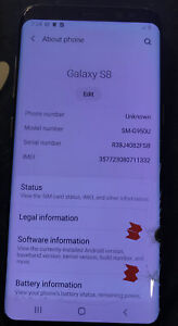 Samsung Galaxy S8 SM-G950 - 64GB  (AT&T) Smartphone. A26