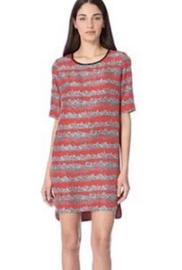 Verónica Barba Excelente Vestido Túnica Seda Talla 2 - Imagen 1 de 7