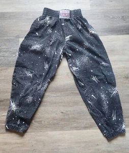 VINTAGE RETRO 80S 90S YOUTH PANTS CALIFORNIA HARDWARE SHOOTING STAR DESIGN PANTS - Picture 1 of 6
