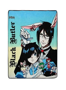 BLACK BUTLER II CIEL en WONDERLAND Super PELUCHE Lanzamiento 48 x 60 SEBASTIAN Magna - Imagen 1 de 1