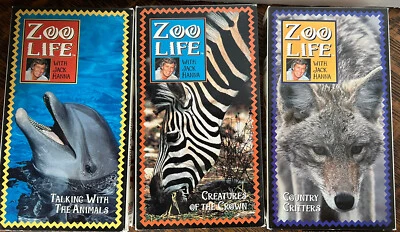 Lot 3 Time Life Zoo Life With Jack Hanna VHS Tapes See Desc For Titles 1990’s - Image 1 of 4