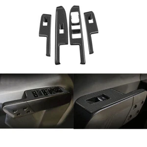 For Ford Maverick 2022+ ABS Carbon Fiber Window Lift Switch Panel Trim Cover Kit - Foto 1 di 5