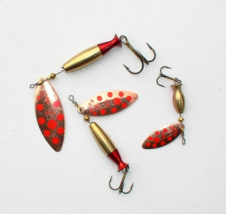 Mepps Spinner Aglia Longheavy Kupfer/Red Dots, 8+16+24 Gramm, Longue Heavy - Bild 1 von 1