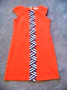 Girls Size 7 KC Parker A-Line Burnt Orange Ribbon Dress - Picture 1 of 2
