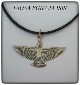 Colgante Diosa Egipcia ISIS PLATA silver plata LEY Egipto ISIS DIOSA AMOR LOVE - Picture 1 of 4