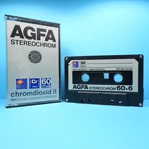 🔴 1x AGFA Stereochrom 60+6 * IEC II Type 2 * Tape Cassette Kassette *NEW* 1978 - Bild 1 von 3