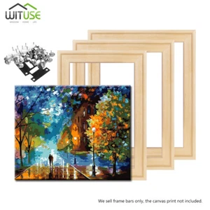 Bars Frame 8"-24" Kit Canvas Art Stretcher Wood Prints Sturdy For Oil Painting - Picture 1 of 26