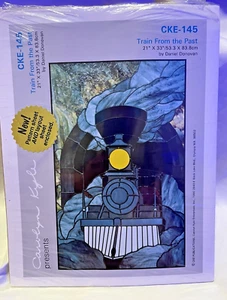 TRAIN FROM THE PAST Stained Glass Pattern by Carolyn Kyle CKE-145 - NEW Sealed - Picture 1 of 7