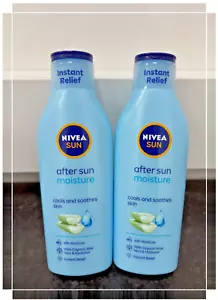 2 x Nivea After Sun 48hr Moisturising lotion-Cools | Soothes | Relieves | 200ml - Picture 1 of 1
