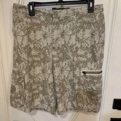 PANTALONES CORTOS CARGO ONEILL HOMBRE talla 32 ALGODÓN LONA Estampado Floral Foto 1 de 4