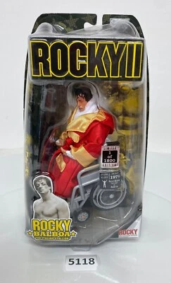 Rocky II edición limitada 1 de 1800 Post Fight at Hospital en silla de ruedas RARO Foto 1 de 4