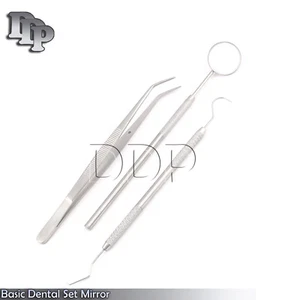 Dental Explorer 23/17A Endodontic Probes Mouth Mirror Handle With Mirror Lab Kit - Picture 1 of 3