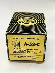 NiB Stancor A-53-C Interstage Transformer NOS - Picture 1 of 4