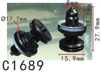 5PCS AUTOBAHN88 Panel Retainer Clip with Sealer Fit For FORD FOCUS