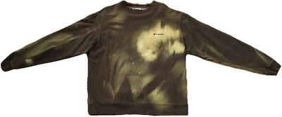 Vintage Men's Distressed Columbia Embroidered Logo Sweatshirt - Brown Size XL - Image 1 of 2