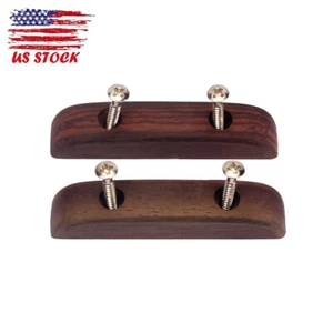 1 Pair Rosewood Guitar Bass Thumb Rest Tug Bar Finger Pull Rest Thumb Buckle - Picture 1 of 9