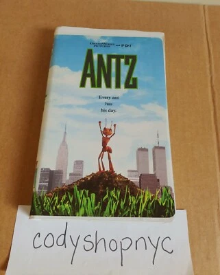 Antz (VHS, 1999) DreamWorks Animation Kids Movie Clamshell Video Tape Vintage VG - Image 1 of 4