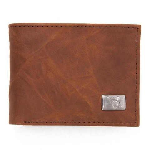 West Virginia Mountaineers Wallet Bifold Leather Wallet Cover