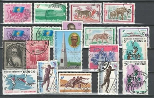 CONGO BELGIUM COLONIES COLLECTION USED Fauna Olympics STAMPS  LOT (CONG 446) - Picture 1 of 1