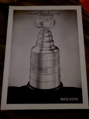 1950S MOLSON STANLEY CUP PROMO PHOTO NHL HOCKEY MAURICE RICHARD GORDIE HOWE HHOF - Image 1 of 4