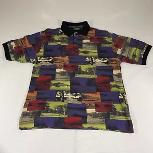 Polo da golf vintage Dockers taglia L foto campo OP RETRO anni 90 made in USA - Foto 1 di 10