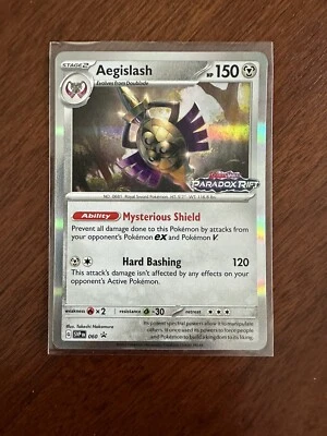 Aegislash SVP 060 Pre Release Stamped Promo Paradox Rift Pokemon TCG Near Mint - Image 1 of 4