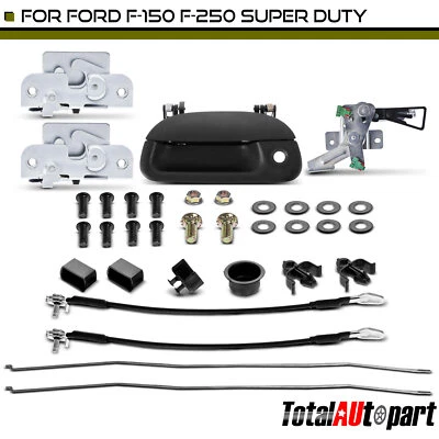 Kit de reconstrucción de herrajes para puerta trasera con cable y varillas para Ford F-250 F-350 Super Duty Foto 1 de 4