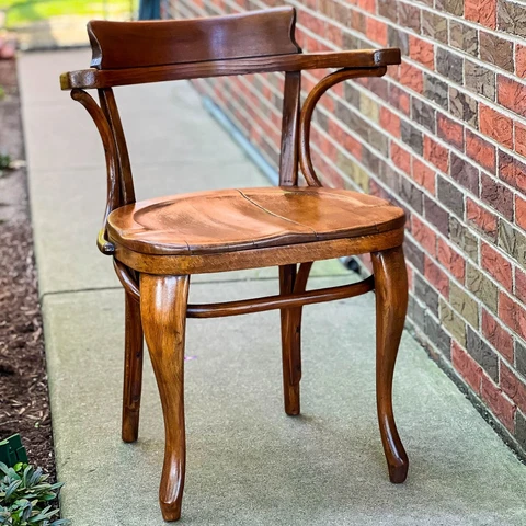 Thonet Style Bentwood Bankers Chair Jacob & Josef Kohn Mundus Vienna Secession Cover