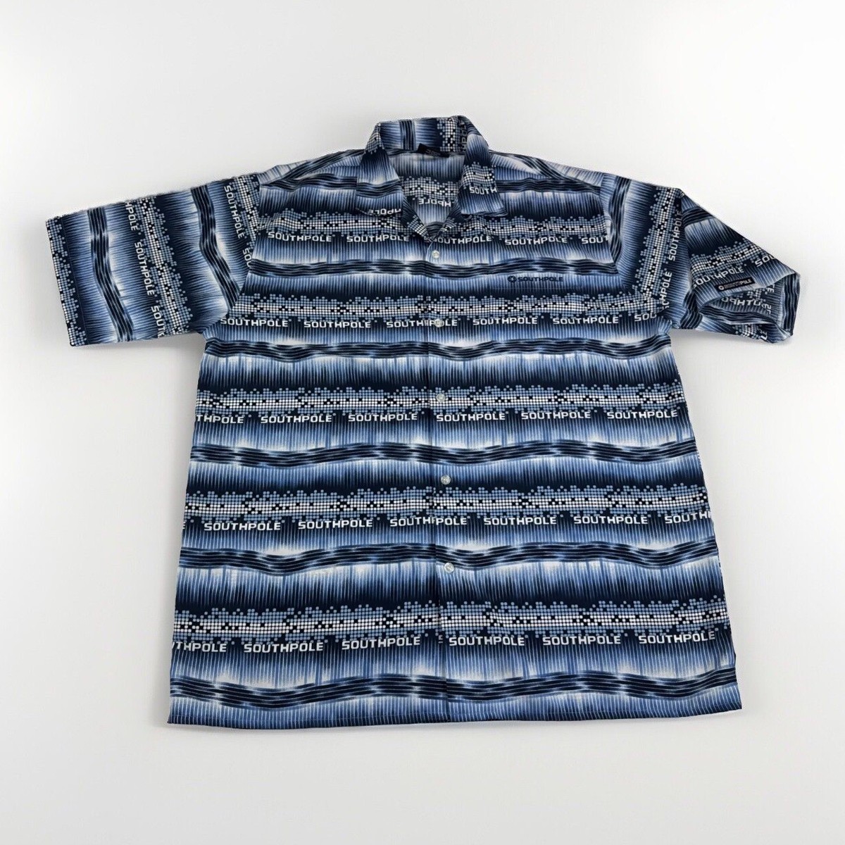 ウェア・シャツ SOUTHPole XL Southpole 21 Mens White Blue 1/4 Zip All Player League Shirt