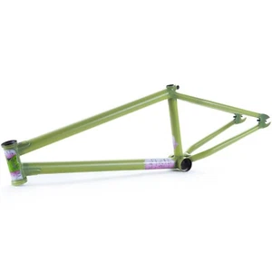FIEND MORROW v4 BMX BICYCLE FRAME GREEN CRACK TY MORROW - Picture 1 of 1