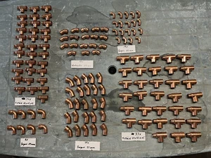 137 x  Kupfer  Lötfittinge Fittinge  Konvolut Nr 9 - Bild 1 von 11