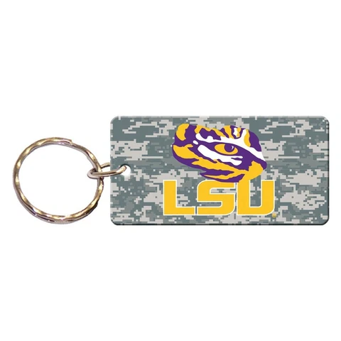 LSU TIGERS DIGITAL CAMO RECTANGLE ACRYLIC KEY RING NEW WINCRAFT 😎 Cover