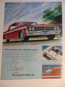 1963 OLDSMOBILE STARFIRE Automobile vintage art print ad - Picture 1 of 1