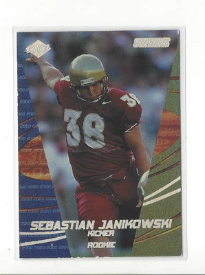 2000 Collector's Edge Supreme #186 Sebastian Janikowski RC Rookie Raiders /2000  - Image 1 of 2