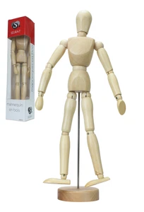 Mannequin Articulé en bois 30 cm    (Réf#V-197) - Picture 1 of 6