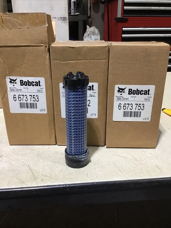 Lot of Three (3) 6673753 Safety (Inner) Air Filter Element for BOBCAT - Image 1 of 1
