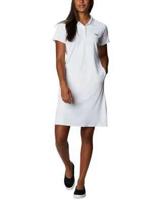 Vestido polo Columbia Tidal Activewear para mujer XXL blanco manga corta pulóver Foto 1 de 4