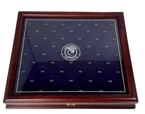 The Danbury Mint 1964-2014 John F. Kennedy Wooden Half-Dollar Display Case  - Picture 1 of 8