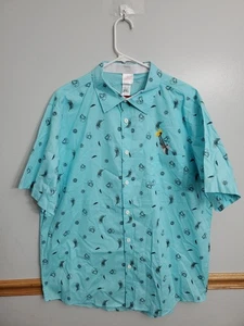 Disney The Lion King Hawaiian Savanah King Button Up Shirt Size XXL New - Picture 1 of 14