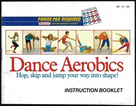[MANUAL ONLY] Dance Aerobics (Nintendo NES, 1989) Clean, Complete