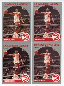 x4) 991 Hoops 100 Superstars #4 Dominique Wilkins NM or Better - Picture 1 of 2