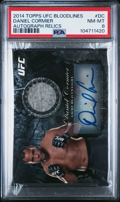 2014 Topps UFC Bloodlines Daniel Cormier Autograph Relics AUTO /75 PSA 8 NM-MT - Image 1 of 3