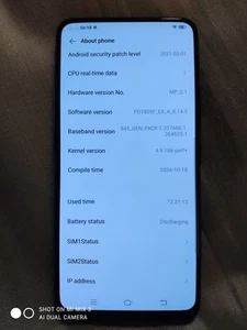 Vivo NEX 128g 8g Snapdragon 845 Octa-core Funtouch OS 10.0 UNLOCKED - Photo 1 sur 8
