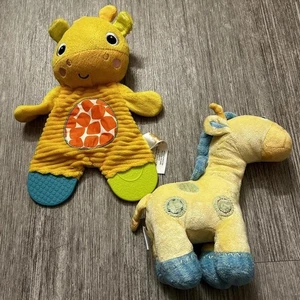 Bright Starts & Child of Mine Plush Giraffe Baby Toys, Teethers, Rattles - Picture 1 of 7