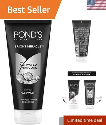 Bright Miracle 200 g Detox Lavado Facial con Carbón Activado - Resplandor Desbloqueado Foto 1 de 4