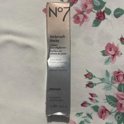 No7 MEDIUM AirbrushAway Tinted Skin Perfector Satin Finish Sheer Coverage Read - Image 1 of 4