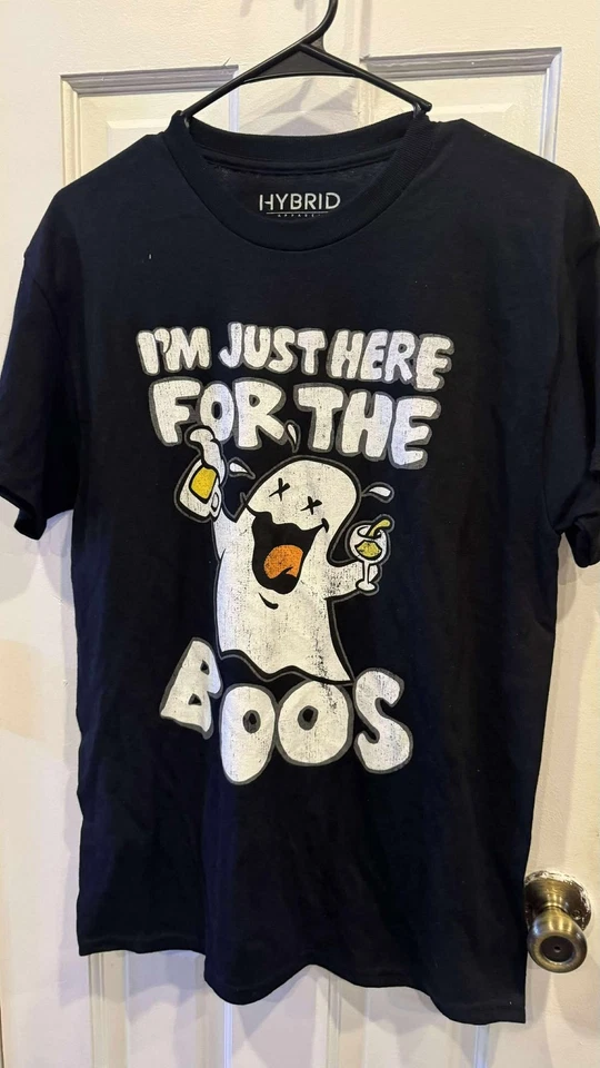 Adult Halloween I`m Just here For The Boos Shirt Size M - Image 1 of 1