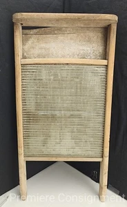 Antikes Waschbrett E. Murdock Co. Winchendon, Mass Holz und Glas Waschbrett - Bild 1 von 15